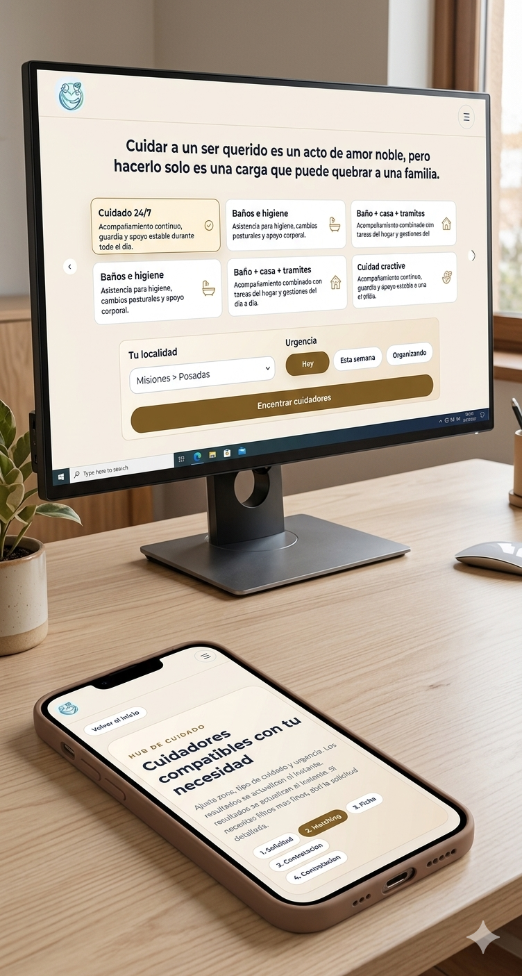 Cuidafy — vista secundaria