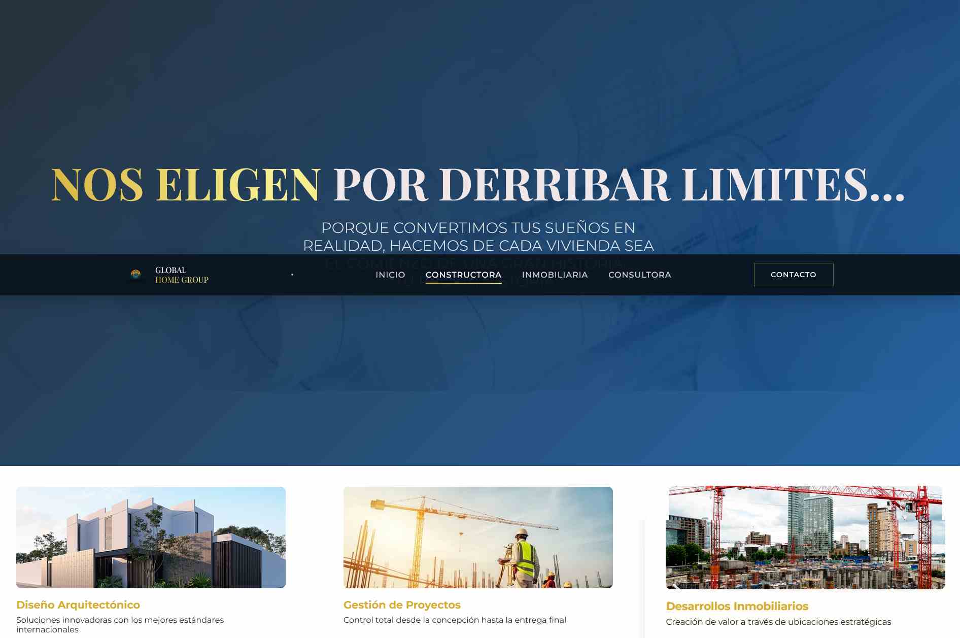 Captura del proyecto: Global Home Group