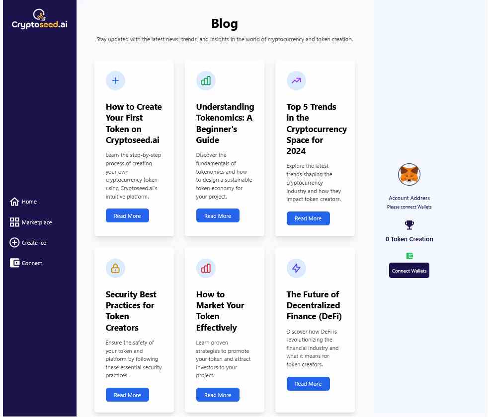 Captura del proyecto: Crypto Design