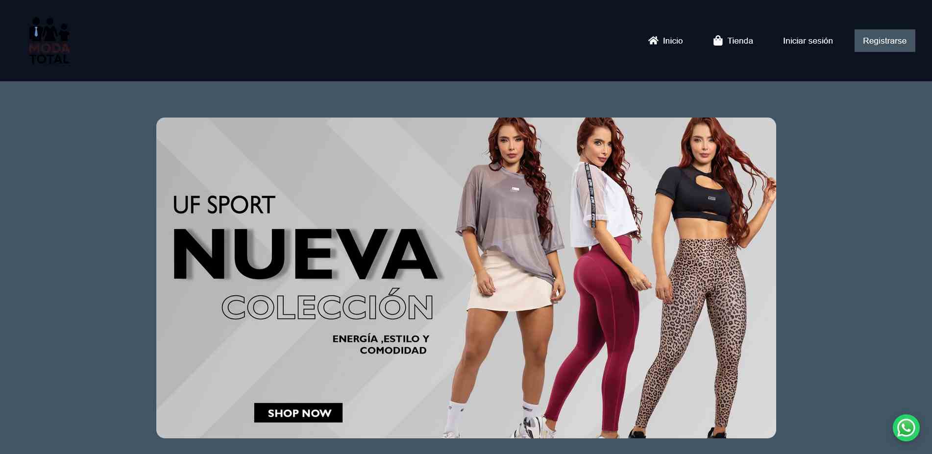 Captura del proyecto: Moda Total Ecommerce