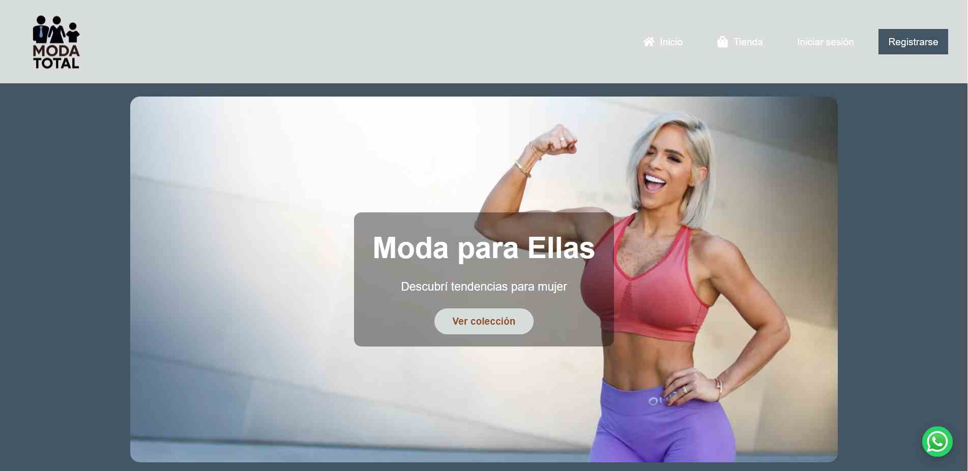 Captura del proyecto: Moda Total Ecommerce