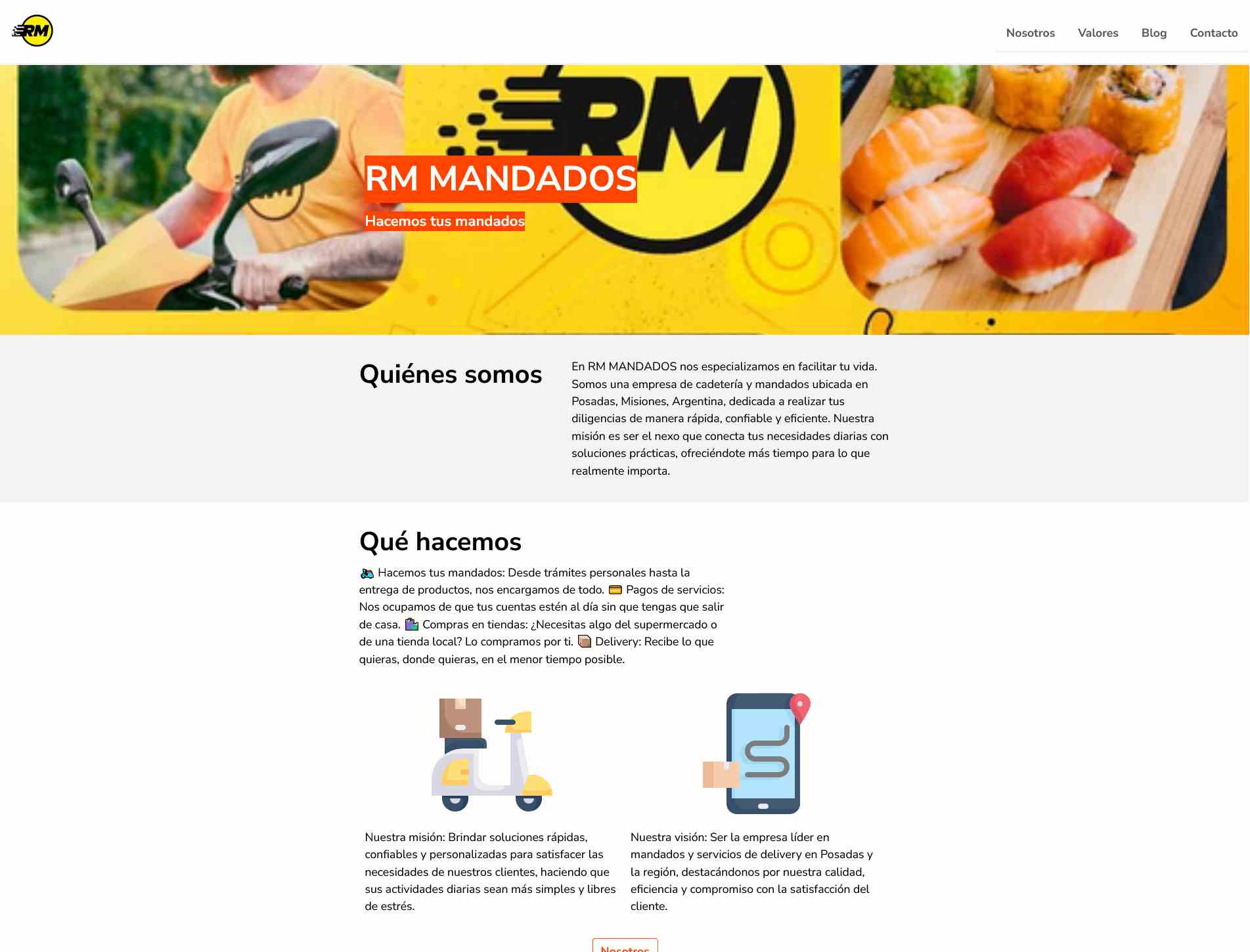 Captura del proyecto: RM Construcciones