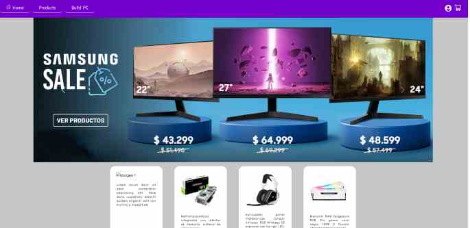 Captura del proyecto: Store Computer Land