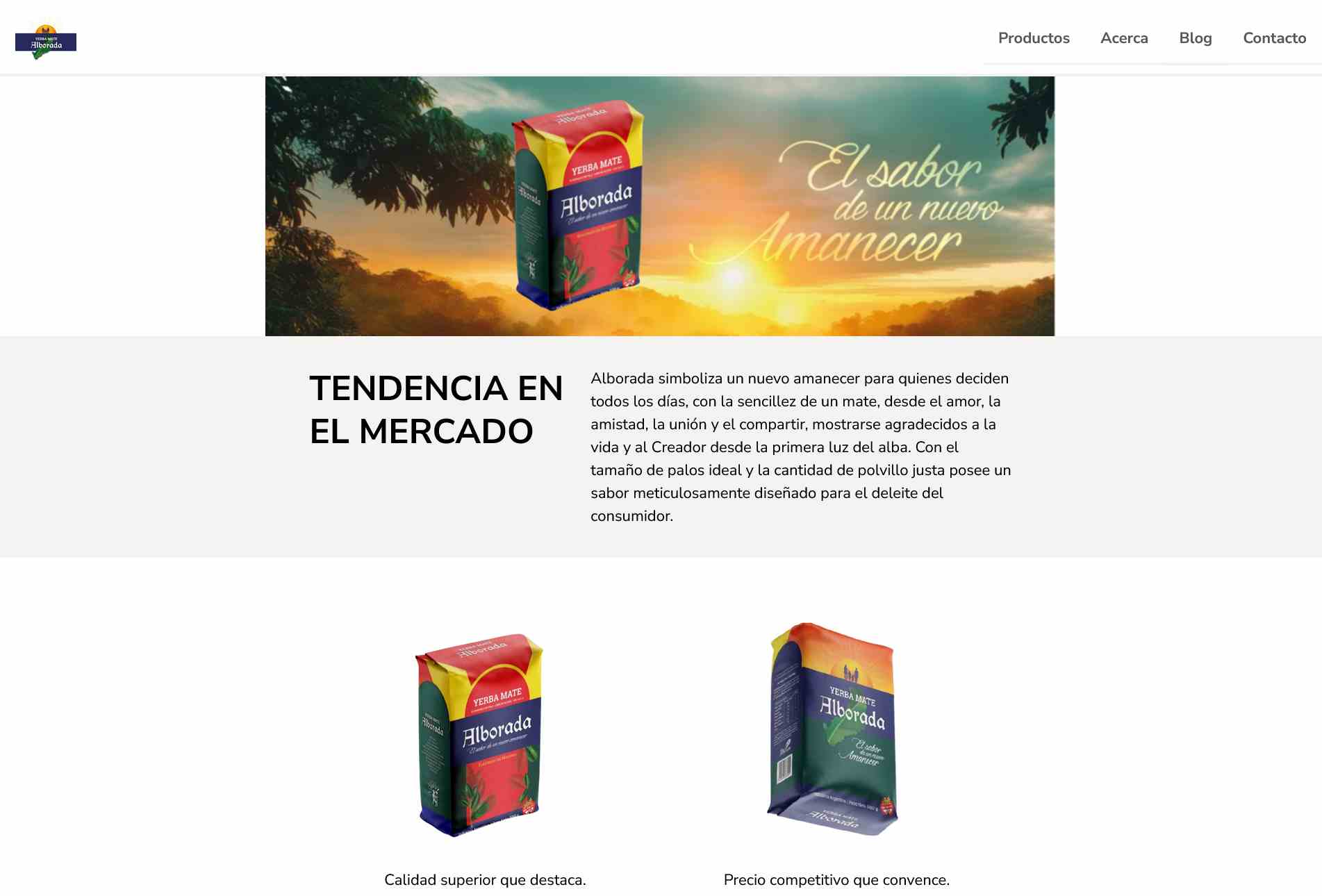 Captura del proyecto: Yerba Mate Community